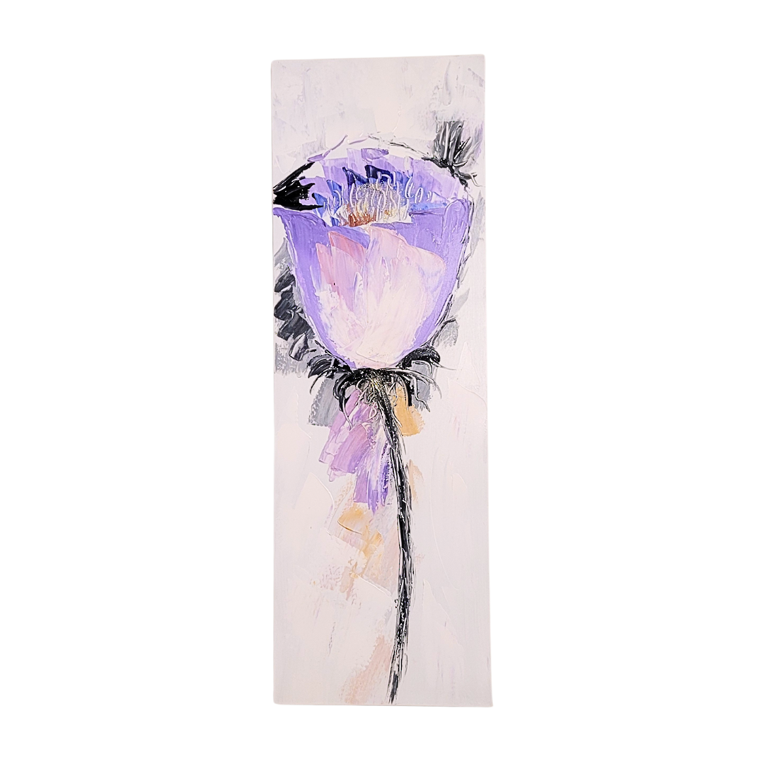 Painting on Canvas - Purple Flower image 0